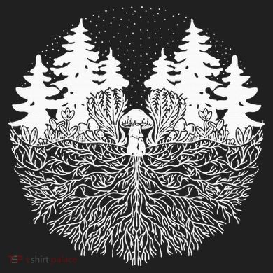 Mycelium Mushroom Comfort Colors Heavyweight Long Sleeve T-Shirt