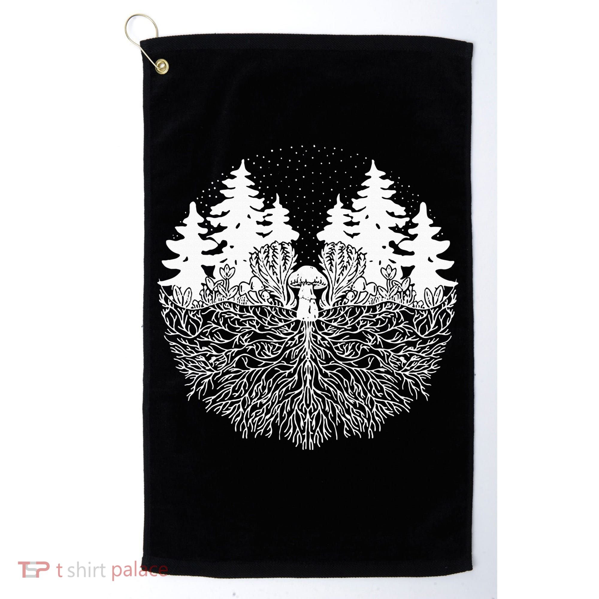 Mycelium Mushroom Golf Towel