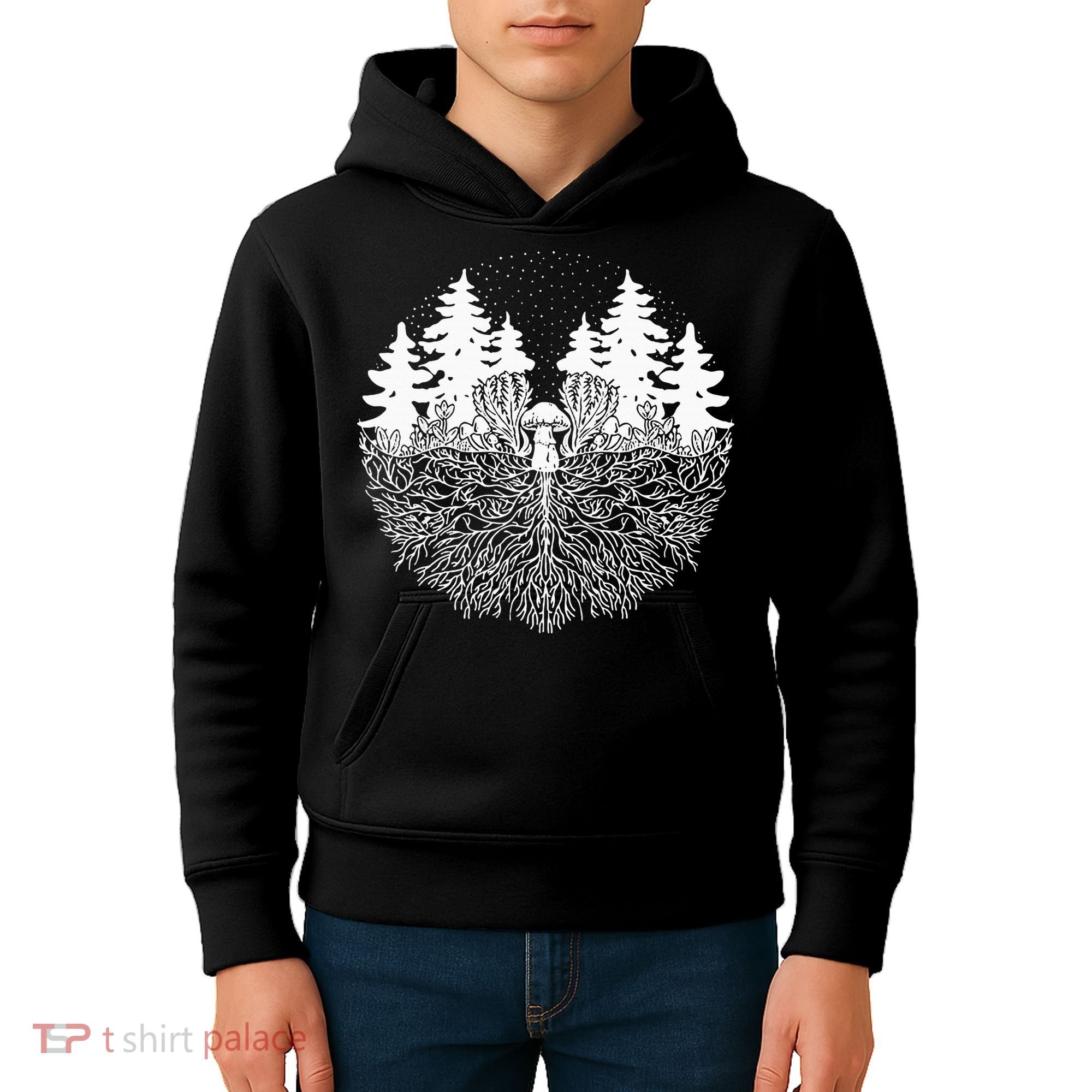 Mycelium Mushroom Kids Hoodie