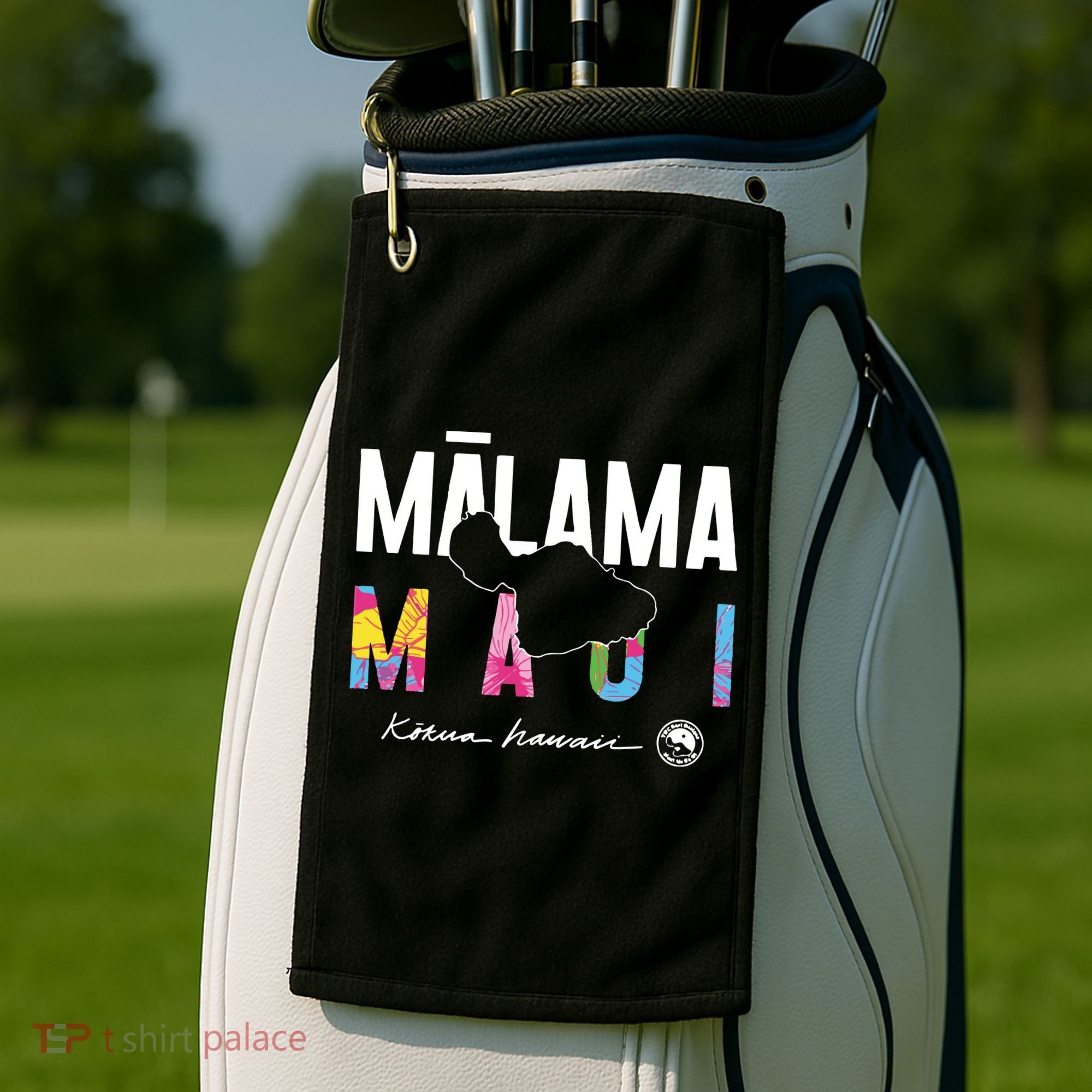 Malama Maui Golf Towel