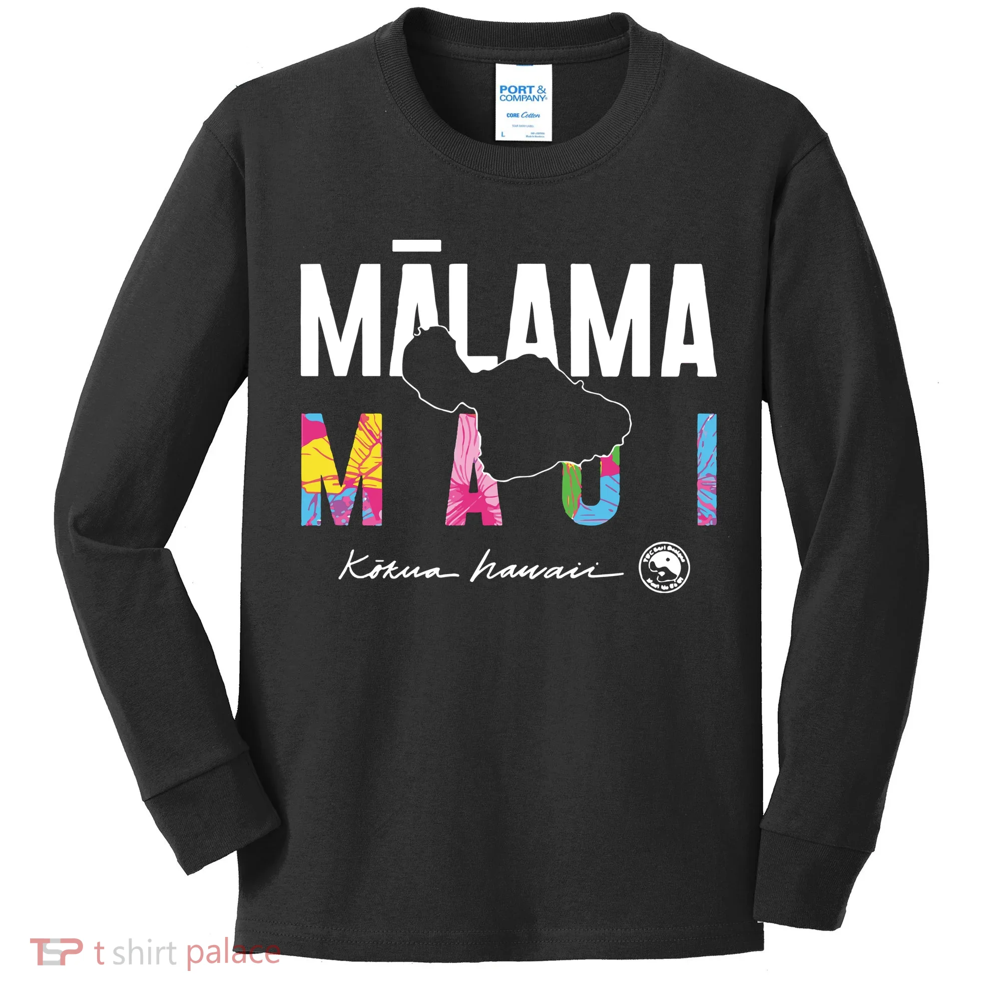Malama Maui Kids Long Sleeve Shirt