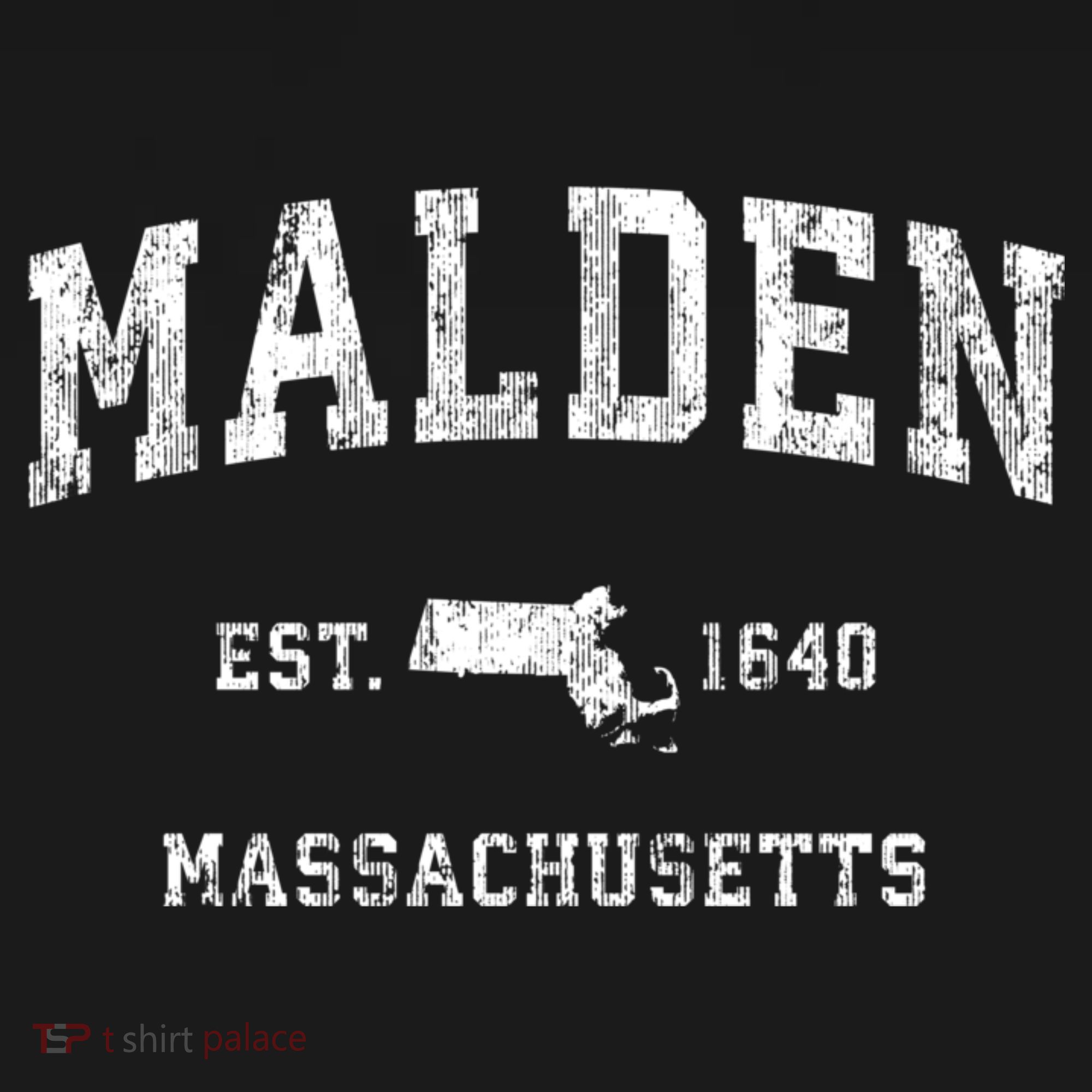Malden Massachusetts Ma Vintage Sports T-Shirt
