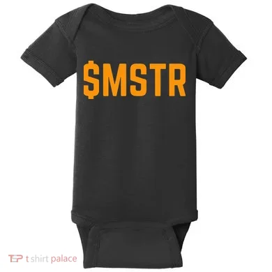 Microstrategy $Mstr Michael Saylor Bitcoin Baby Bodysuit