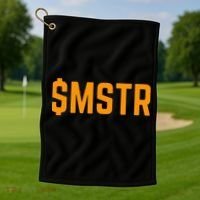 Microstrategy $Mstr Michael Saylor Bitcoin Golf Towel thumb 1