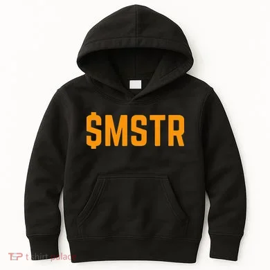 Microstrategy $Mstr Michael Saylor Bitcoin Kids Hoodie