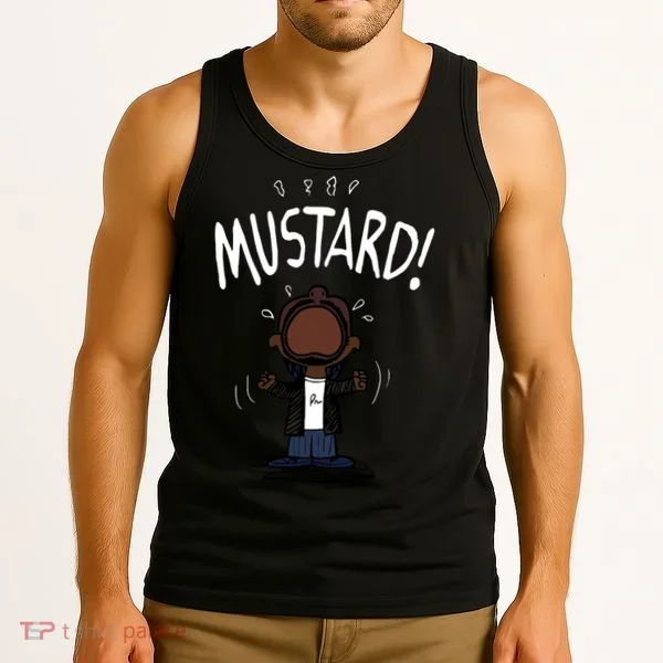 Mustard Meme Tank Top