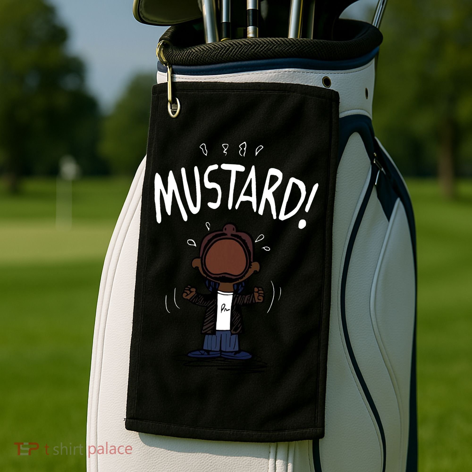Mustard Meme Golf Towel