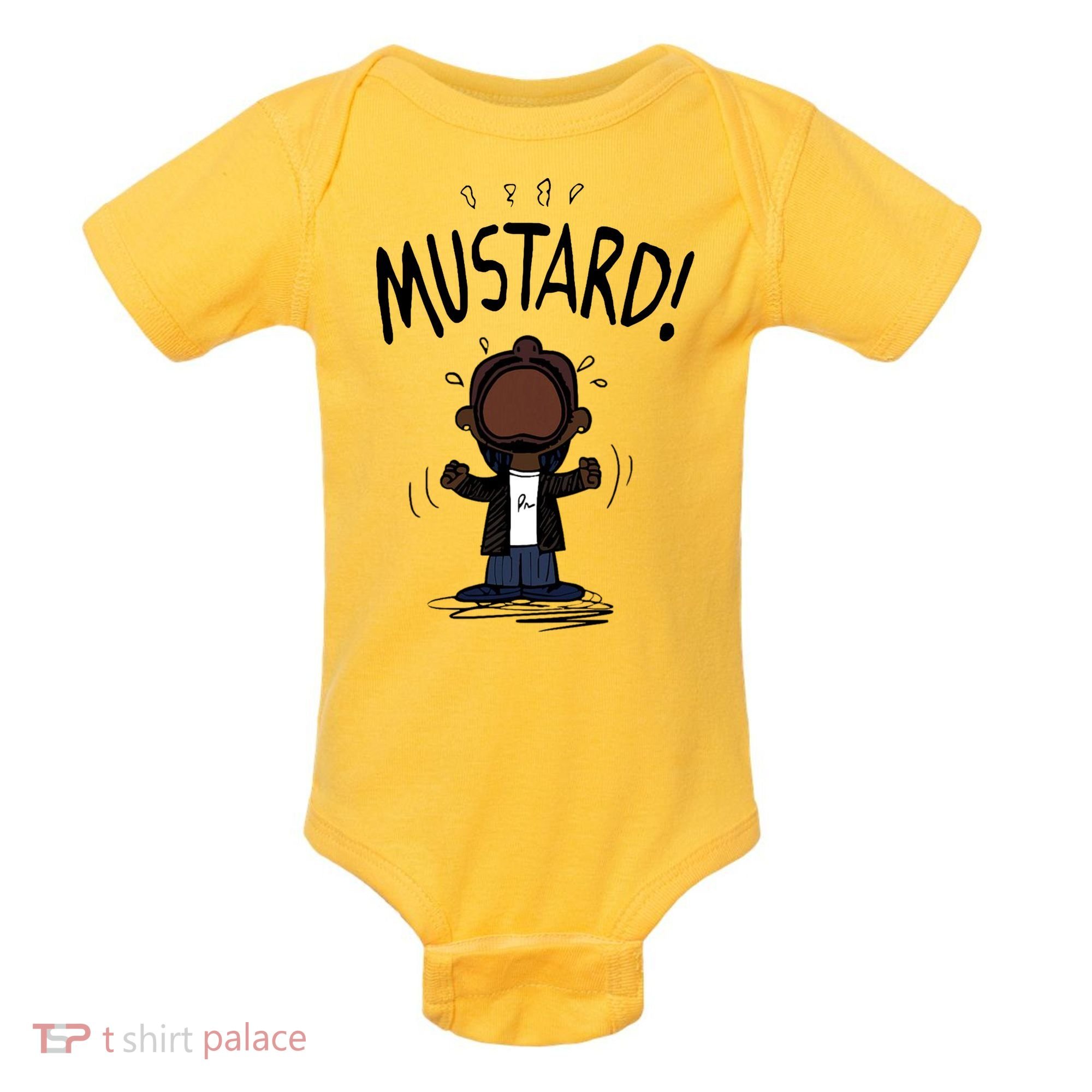 Mustard Meme Baby Bodysuit