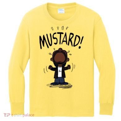 Mustard Meme Kids Long Sleeve Shirt