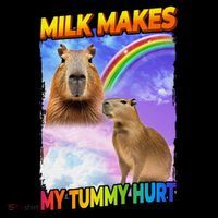 Milk Makes My Tummy Hurt Capybara Meme Culture Coffee Mug thumb 5