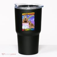 Milk Makes My Tummy Hurt Capybara Meme Culture Tumbler thumb 0