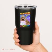 Milk Makes My Tummy Hurt Capybara Meme Culture Tumbler thumb 2