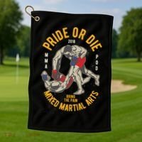 Mma Mixed Martial Art Gift Golf Towel thumb 1