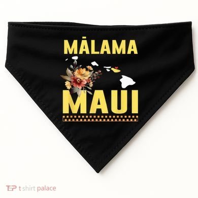 Malama Maui Malama Strong Hawaii USA-Made Doggie Bandana