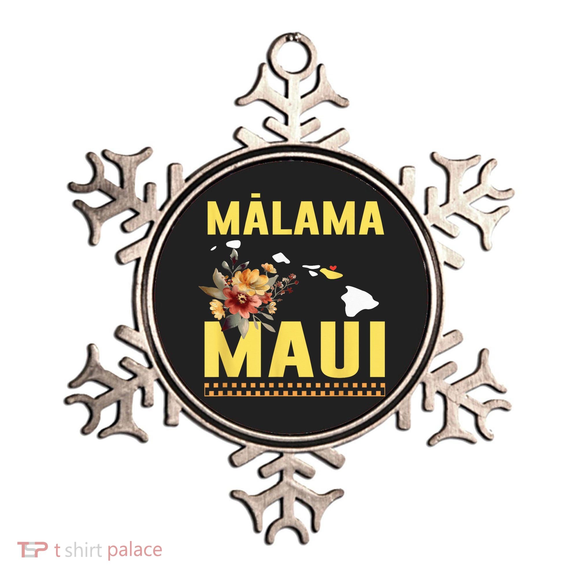 Malama Maui Malama Strong Hawaii Ornament