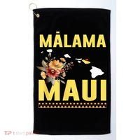 Malama Maui Malama Strong Hawaii Golf Towel thumb 0