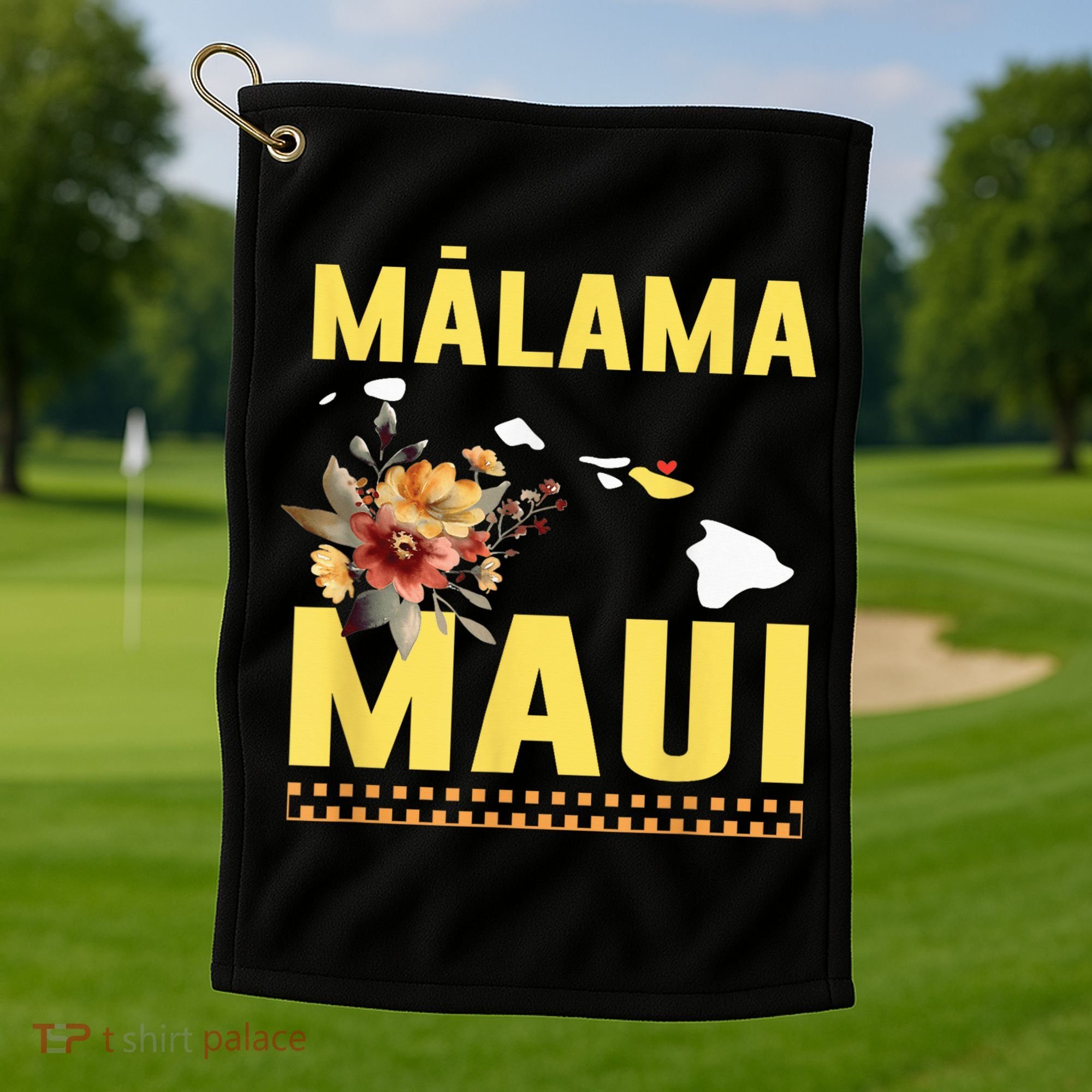 Malama Maui Malama Strong Hawaii Golf Towel