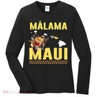 Malama Maui Malama Strong Hawaii Women's Long Sleeve Shirt thumb 0