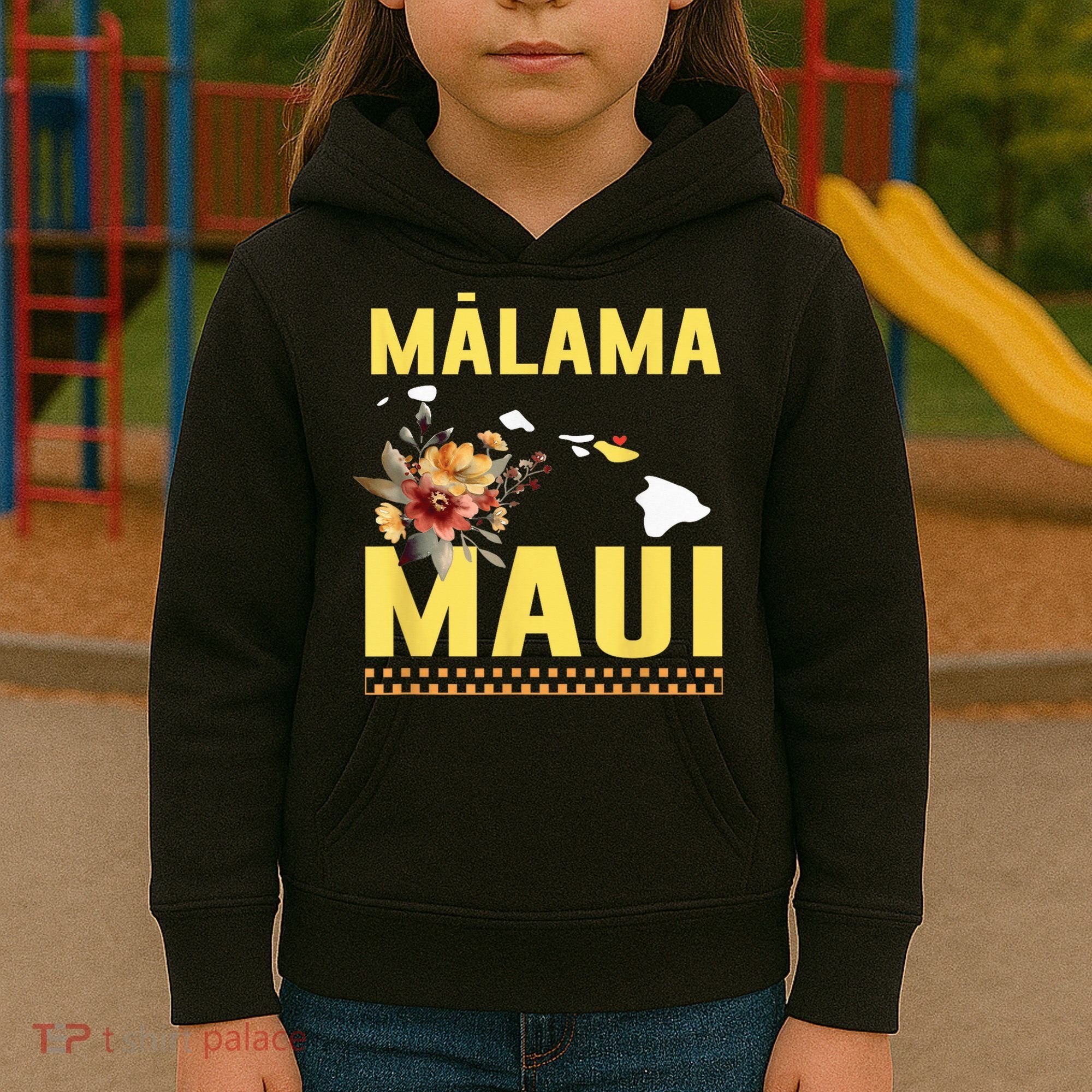 Malama Maui Malama Strong Hawaii Kids Hoodie