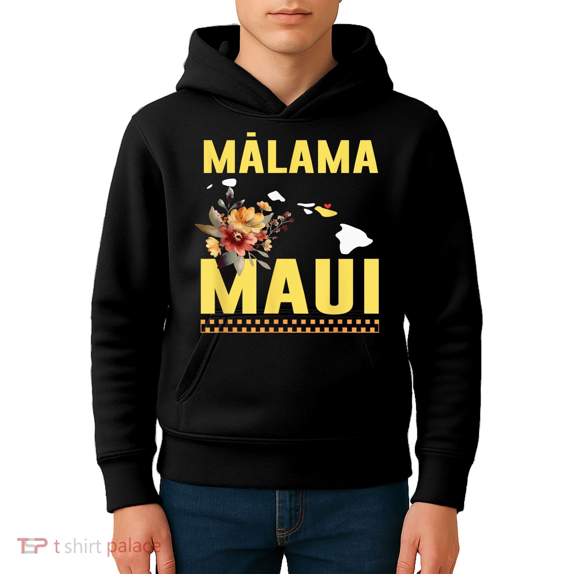 Malama Maui Malama Strong Hawaii Kids Hoodie