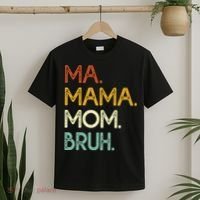 Ma Mama Mom Bruh Vintage Retro T-Shirt thumb 2