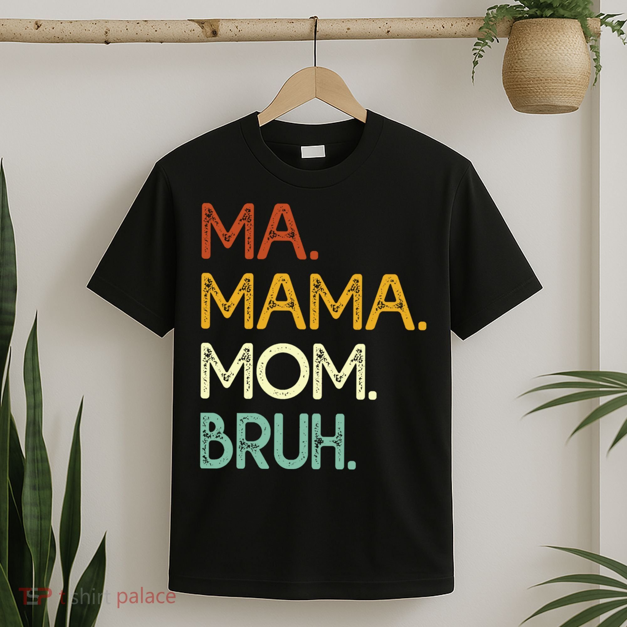 Ma Mama Mom Bruh Vintage Retro T-Shirt
