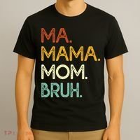 Ma Mama Mom Bruh Vintage Retro T-Shirt thumb 3
