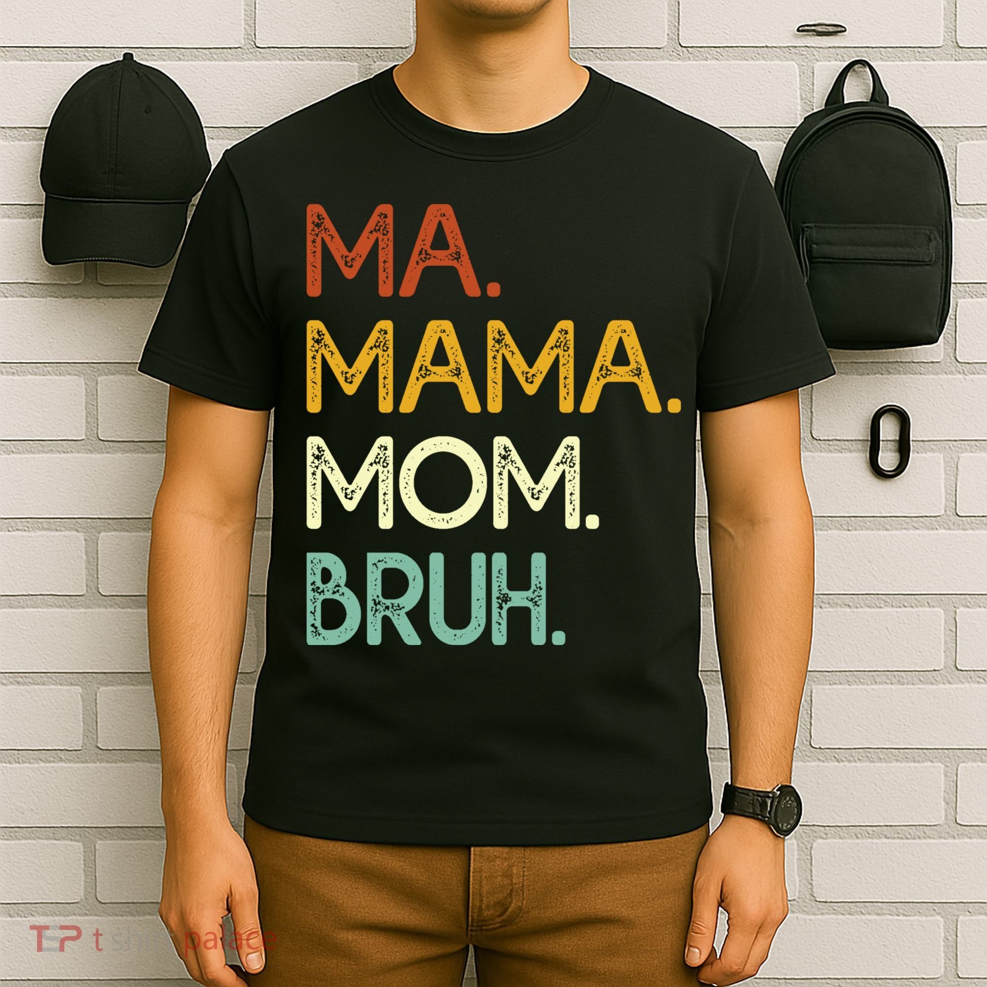Ma Mama Mom Bruh Vintage Retro T-Shirt