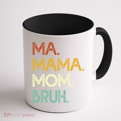 Ma Mama Mom Bruh Vintage Retro Coffee Mug back