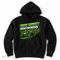 Mow Money Mow Problems Funny Landscaping Company Hoodie thumb 0