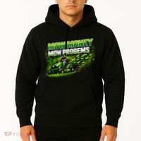 Mow Money Mow Problems Funny Landscaping Company Hoodie thumb 2