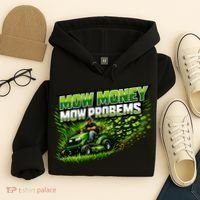 Mow Money Mow Problems Funny Landscaping Company Hoodie thumb 4