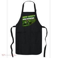 Mow Money Mow Problems Funny Landscaping Company Apron thumb 0