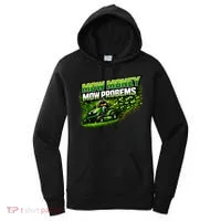 Mow Money Mow Problems Funny Landscaping Company Women's Hoodie thumb 0