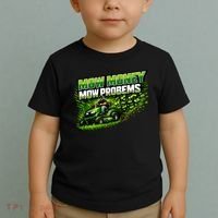 Mow Money Mow Problems Funny Landscaping Company Toddler T-Shirt thumb 2
