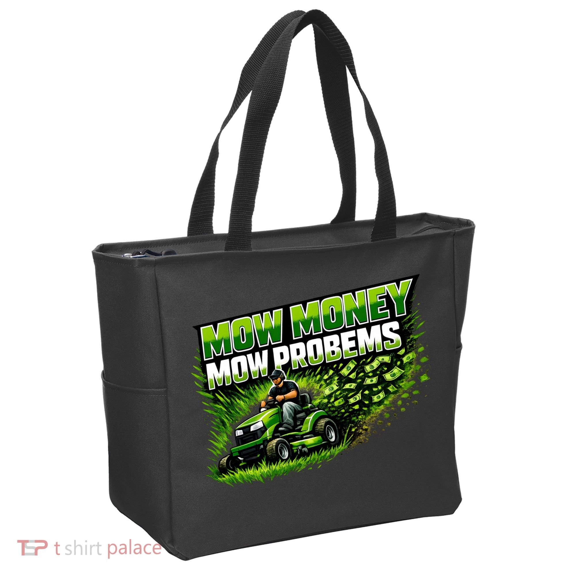 Mow Money Mow Problems Funny Landscaping Company Tote Bag