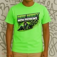 Mow Money Mow Problems Funny Landscaping Company T-Shirt thumb 3