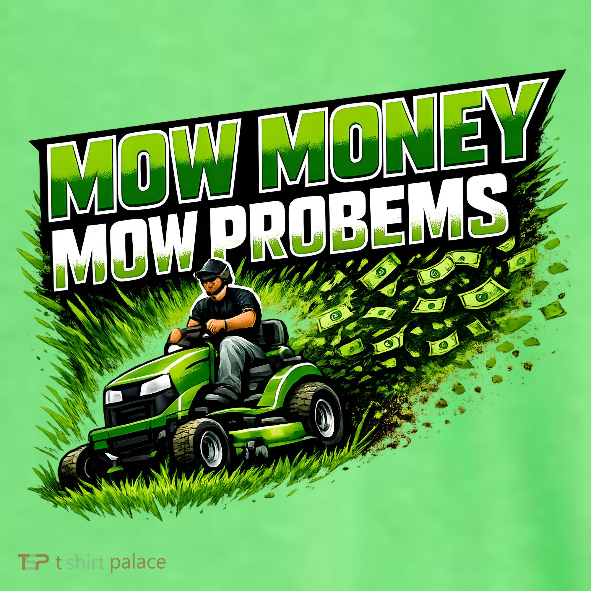 Mow Money Mow Problems Funny Landscaping Company Beanie