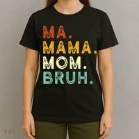 Ma Mama Mom Bruh Vintage Retro T-Shirt thumb 4