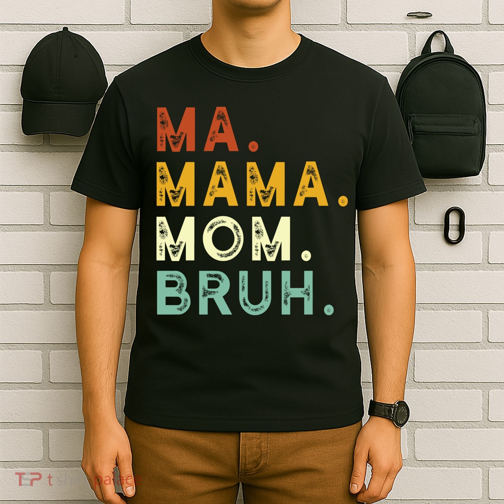 Ma Mama Mom Bruh Vintage Retro T-Shirt