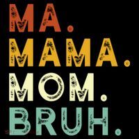 Ma Mama Mom Bruh Vintage Retro T-Shirt thumb 7