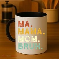Ma Mama Mom Bruh Vintage Retro Coffee Mug thumb 4
