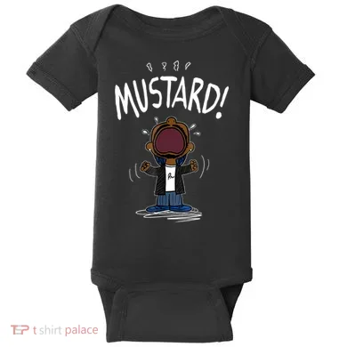Mustard Meme Baby Bodysuit