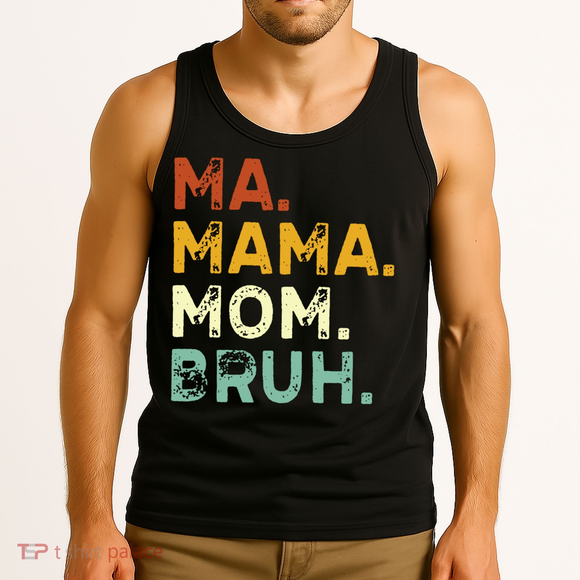 Ma Mama Mom Bruh Vintage Retro Tank Top