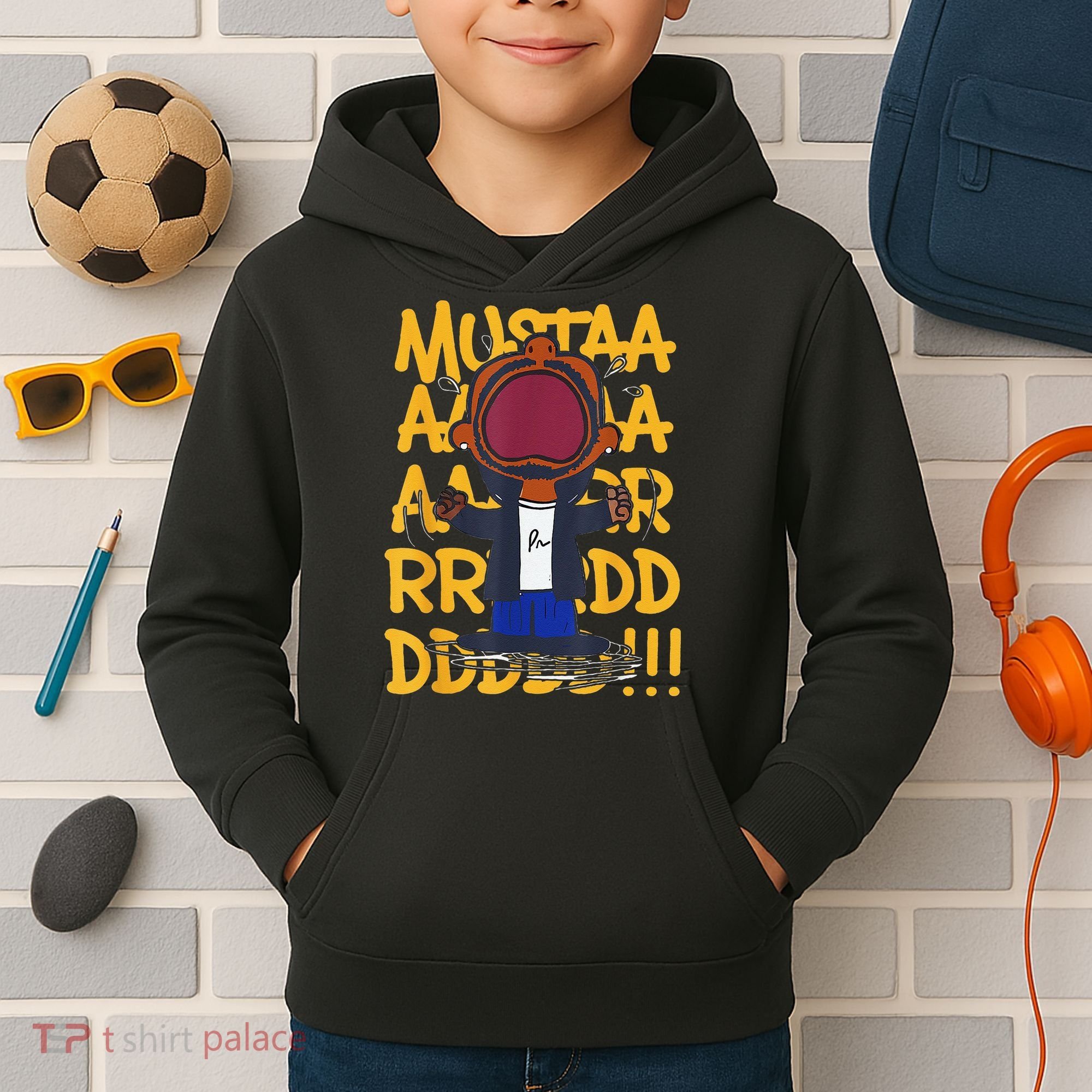 Mustard Meme Kids Hoodie