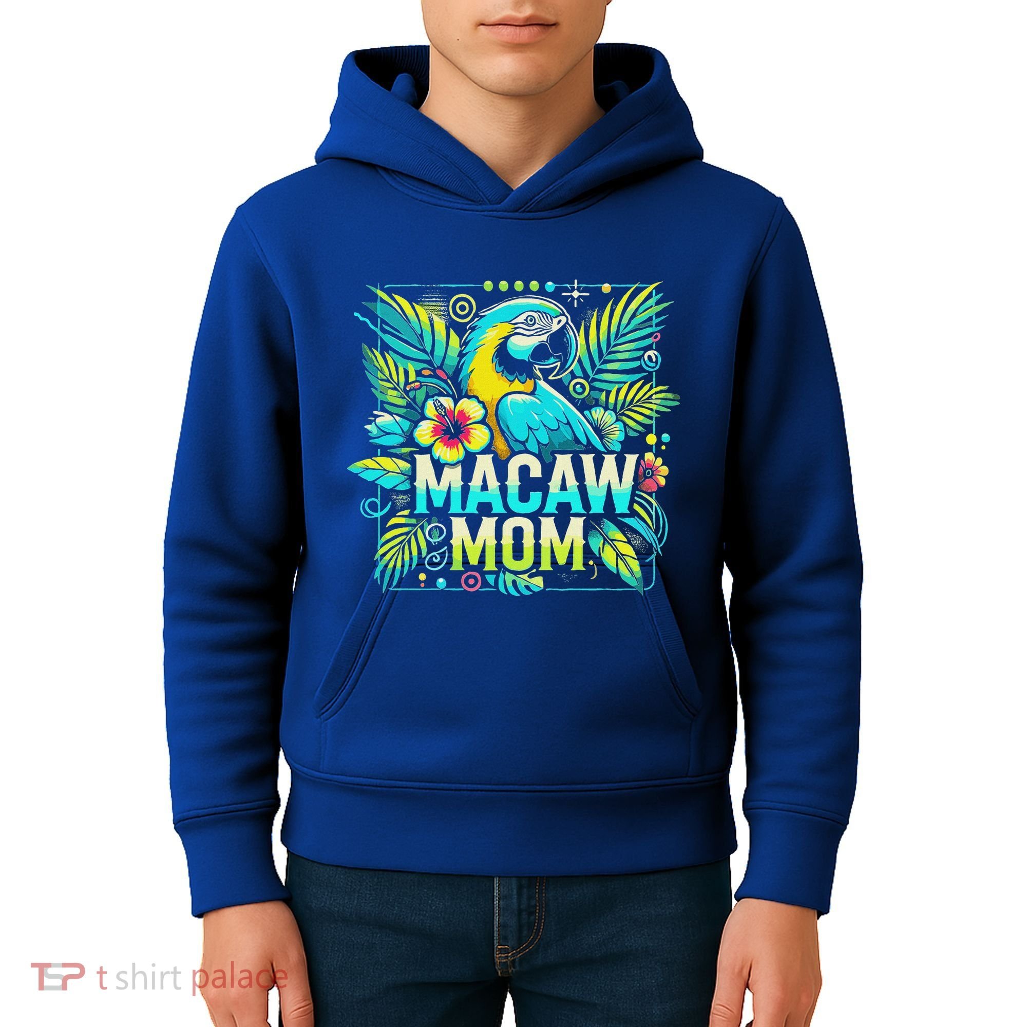Macaw Mom Kids Hoodie