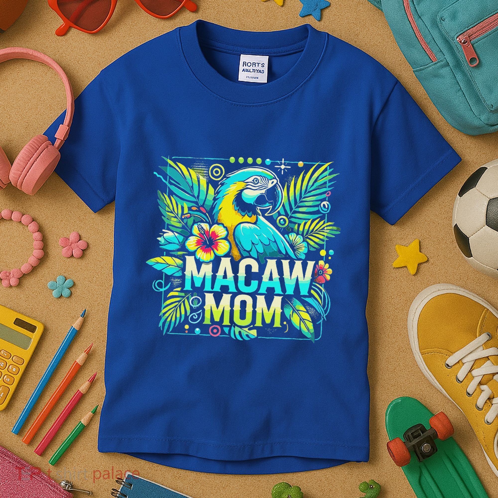 Macaw Mom Kids T-Shirt