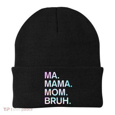 Ma Mama Mom Bruh Vintage Retro Beanie