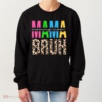 Mama Mommy Mom Bruh Cheetah Print Women's Sweatshirt thumb 0