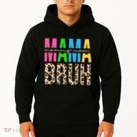 Mama Mommy Mom Bruh Cheetah Print Hoodie thumb 2